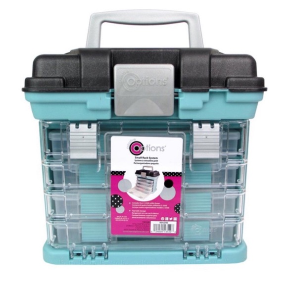 CREATIVE OPTIONS Rack Storage System, Soft Blue, Small - Picture 1 of 7